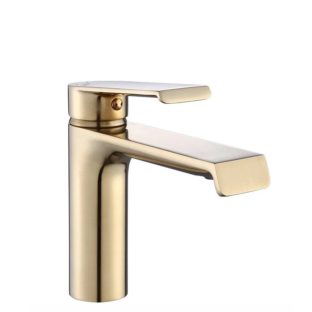 wohnwerk.idee Badarmatur Waschbeckenarmatur Wasserhahn Gold Matt Schwarz Chrom Hass von wohnwerk.idee