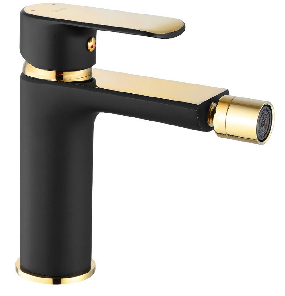 wohnwerk.idee Bidetarmatur Bidet-Wasserhahn Intimdusche Bloom Weiß Gold Schwarz Chrom wohnwerk.idee Bidetarmatur Bidet-Wasserhahn Intimdusche Bloom Weiß Gold Schwarz Chrom von wohnwerk.idee