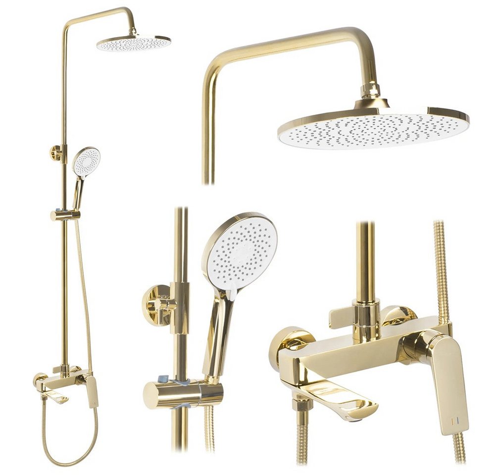 wohnwerk.idee Duschsystem Duscharmatur Dusche Regendusche Avalon Gold Matt Schwarz Grau Kupfer wohnwerk.idee Duschsystem Duscharmatur Dusche Regendusche Avalon Gold Matt Schwarz Grau Kupfer von wohnwerk.idee