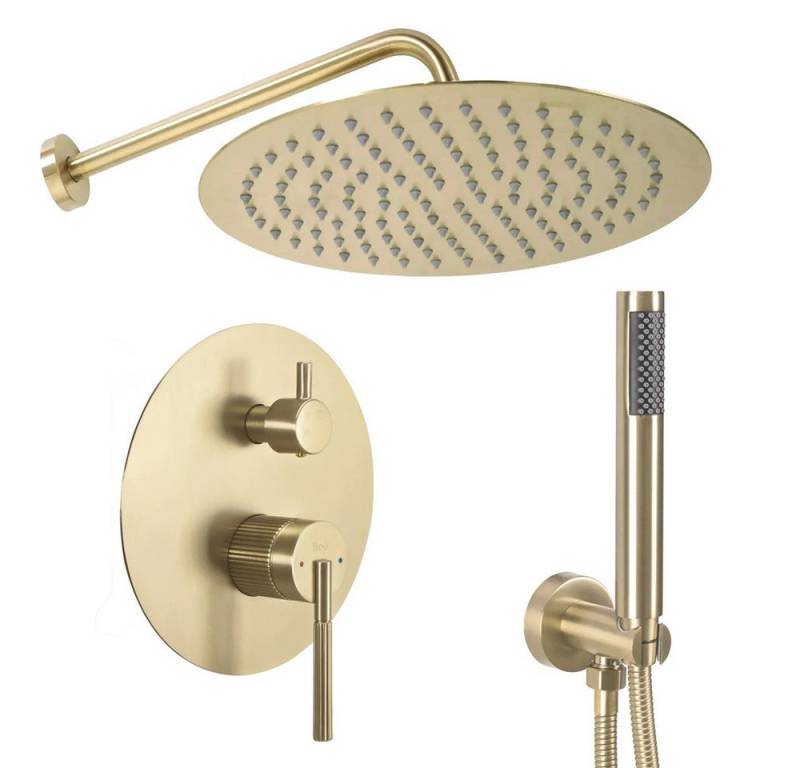 wohnwerk.idee Duschsystem Unterputz Dusche Duscharmatur Design Gold Kupfer Matt wohnwerk.idee Duschsystem Unterputz Dusche Duscharmatur Design Gold Kupfer Matt von wohnwerk.idee