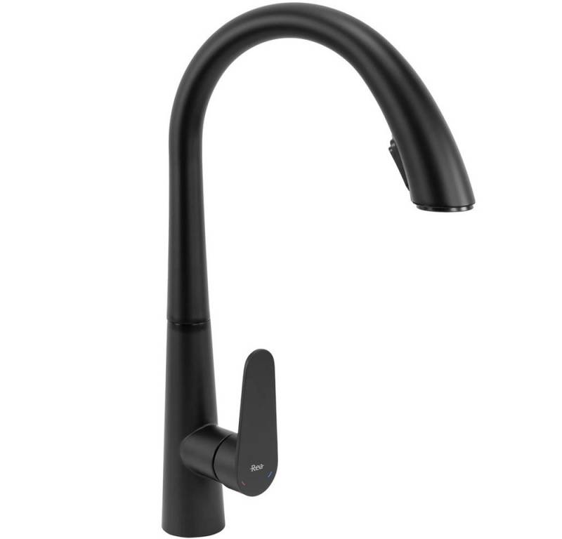 wohnwerk.idee Küchenarmatur Wasserhahn Küche ausziehbar Gold Matt Gebürstet Schwarz Chrom Ross von wohnwerk.idee