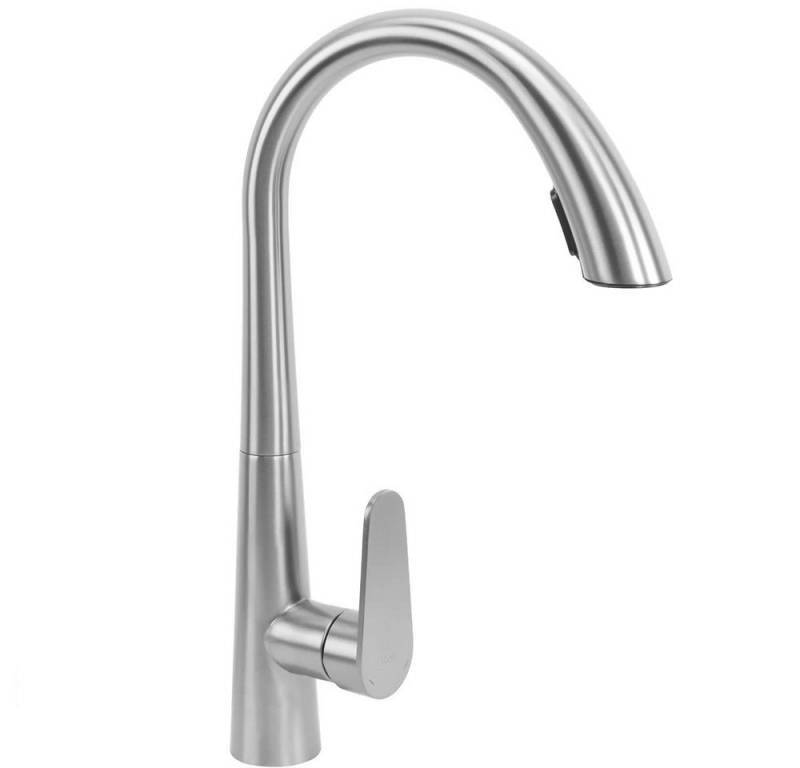 wohnwerk.idee Küchenarmatur Wasserhahn Küche ausziehbar Gold Matt Gebürstet Schwarz Chrom Ross von wohnwerk.idee