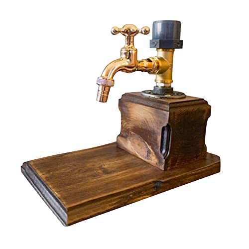 wojonifuiliy Multifunktion-Whisky-Spender/Getränkestations-Spender - Whiskey Holz Wasserspender Wasserhahn Form für Party Abendessen Bars und Getränkestationen Home Bar Alkohol, Scotch, Bourbon (C) von wojonifuiliy