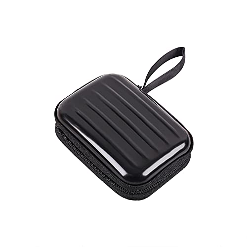 wojonifuiliy Metallbox Klein mit Deckel Bunt - Kleine Metallboxen Aufbewahrung, Rechteckige Weißblech Aufbewahrungsbox mit Doppelreißverschluss, Mini-Box für Schmuck Karten Münze (Schwarz) von wojonifuiliy