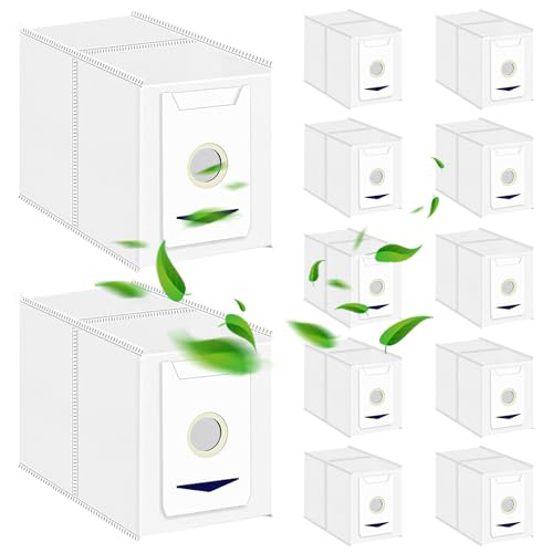 12 Stück Staubbeutel für Ecovacs Deebot T30 PRO OMNI/T30 Omni Robot /T30 MAX, 3L Grosse Kapazität, Antibakteriellem Staubsaugerbeutel Ersatzteile，Staubsauger-Ersatzteile für Ecovacs von wokdsbl