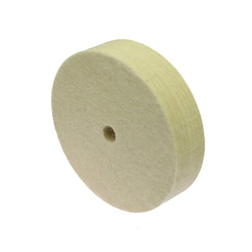 woleyuu 125-300mm * 25mm Wollfilz Polierscheibe Jade Metall Spiegeloberfläche Finish Tischschleifer Werkzeug(5 inch 125mm) von woleyuu
