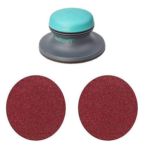 wolfcraft Flächenschleifer I 5894000 I mit Klettgewebe zum schnellen Schleifpapierwechsel I Ø 125 mm I für schnelles Schleifen + wolfcraft Haftschleifscheiben-Set Körnungen 40, 60, 80, 120 wolfcraft Flächenschleifer I 5894000 I mit Klettgewebe zum schnellen Schleifpapierwechsel I Ø 125 mm I für schnelles Schleifen + wolfcraft Haftschleifscheiben-Set Körnungen 40, 60, 80, 120 von wolfcraft