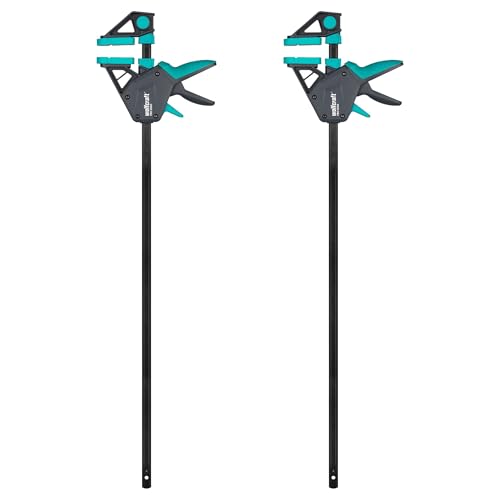 wolfcraft 2 Einhandzwingen PRO ERGO - 8677060 -Die komfortable Zwinge für den Allroundeinsatz - 700mm Spannweite - Made in Europe wolfcraft 2 Einhandzwingen PRO ERGO - 8677060 -Die komfortable Zwinge für den Allroundeinsatz - 700mm Spannweite - Made in Europe von wolfcraft