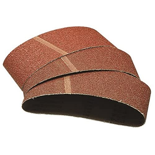 wolfcraft 3 Gewebe-Schleifbänder 76 x 457 mm I 1897000 I Körnung 180 I für Holz & Metall I Schleifpapier für Bandschleifer I flexibel und langlebig von wolfcraft