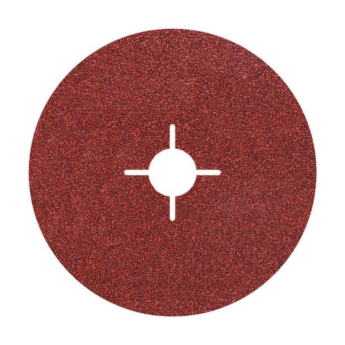 wolfcraft 5 Fiberschleifscheiben für Metall I 2462000 I für alle handelsüblichen Winkelschleifer, ø115mm von wolfcraft