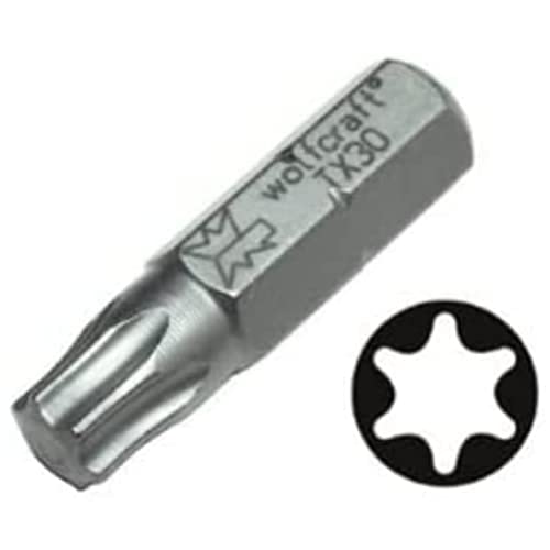 wolfcraft Bit-Set, TORX® (T 10-40), 7-tlg. I 2447000 I 7 Solid-Bits in verschiedenen Größen von wolfcraft