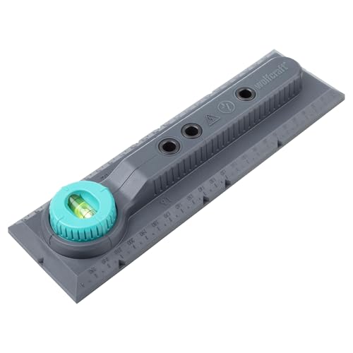 wolfcraft Drill-Jig „Elektro“ I 5976000 I Markier-, Ausricht- und Bohrschablone für Schalter- und Steckdoseninstallationen in Mauerwerk von wolfcraft
