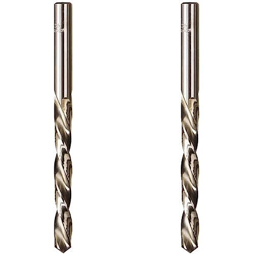 wolfcraft Metallbohrer HSS geschliffen, Ø 4,1 mm I 7537010 I Für Bohrungen in harte Materialien (Packung mit 2) von wolfcraft