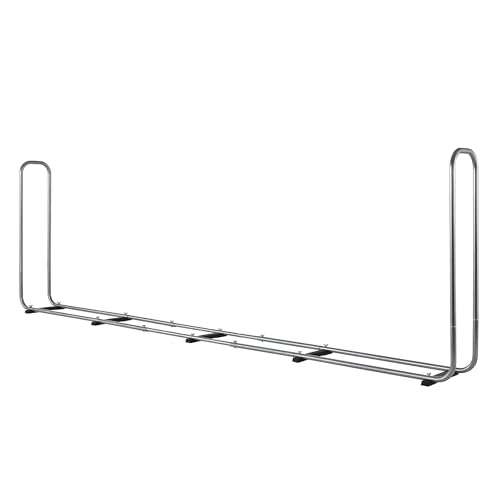 wolfcraft Stapelhilfe Modular XXL 5125000 - Verstellbare Kaminholzaufbewahrung für den Außenbereich aus verzinktem Stahl - Max. Volumen: 1,6 m³ von wolfcraft