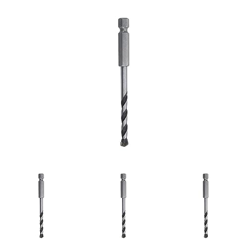 wolfcraft Steinbohrer HM-bestückt, Sechskant-Schaft, Ø 6 mm I 7267000 I Für Bohrungen in Mauerwerk, Kunst- und Naturstein (Packung mit 4) von wolfcraft