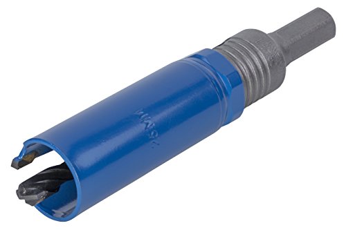 wolfcraft Universallochsäge mit Spanndorn, vormontiert I 3874000 I Vielseitig einsetzbar in unterschiedlichsten Materialien, Schnitttiefe 60 mm, ø25mm von wolfcraft