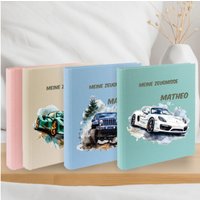 Personalisierte Leinen Zeugnismappe A4 Auto - Monstertruck, Rennwagen & Co Geschenk Einschulung Junge Ordner Mit Namen Personalisierte Leinen Zeugnismappe A4 Auto - Monstertruck, Rennwagen & Co Geschenk Einschulung Junge Ordner Mit Namen von wolgakreativ