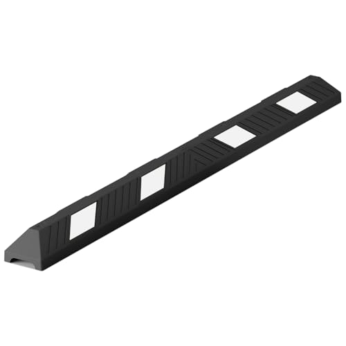 Parkplatzbegrenzer - Mit weißen Reflexstreifen - Inklusive Befestigungsmaterial - Hartgummi - Größe: 183,0 x 15,0 x 10,0 cm - Seitliche oder frontale Anwendung Parkplatzbegrenzer - Mit weißen Reflexstreifen - Inklusive Befestigungsmaterial - Hartgummi - Größe: 183,0 x 15,0 x 10,0 cm - Seitliche oder frontale Anwendung von wolk