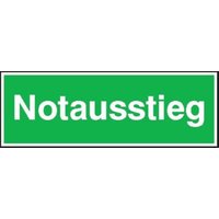 SafetyMarking Fluchtwegschild Folie B300xH105 mm Notausstieg langnachleuchtend SafetyMarking Fluchtwegschild Folie B300xH105 mm Notausstieg langnachleuchtend von wolk