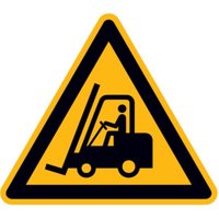 SafetyMarking Warnschild Aluminium SL 400 mm Warnung vor Flurförderzeugen von wolk