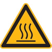 SafetyMarking Warnschild Folie SL 100 mm Warnung vor heißer Oberfläche von wolk