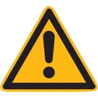 SafetyMarking Warnschild Folie SL 200 mm Warnung vor einer Gefahrenstelle von wolk