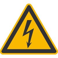 SafetyMarking Warnschild Folie SL 200 mm Warnung vor gefährlicher elektrischer Spannung von wolk