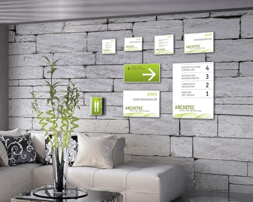 SignSystems® NA5000 Türschild New Age 12x12cm von wolk