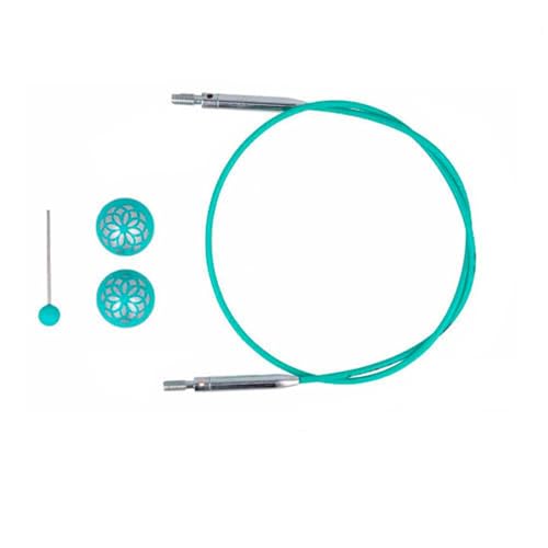 NEU Knit Pro Mindful Swivel Seile für austauschbare Rundstricknadeln, 360 ° Drehmechanismus, (100 cm (Seillänge 76 cm)) von wolldealer 24