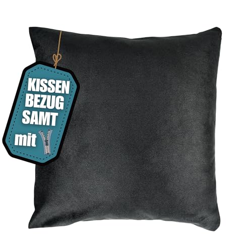 wollyflaushi Kissenbezug 80x80 cm Schwarz -Luxuriöser weicher Samt- verdeckter Reißverschluss Kissenhülle Samtstoff einfarbige Bezüge Sofakissen Dekokissen Kopfkissen wollyflaushi Kissenbezug 80x80 cm Schwarz -Luxuriöser weicher Samt- verdeckter Reißverschluss Kissenhülle Samtstoff einfarbige Bezüge Sofakissen Dekokissen Kopfkissen von wollyflaushi