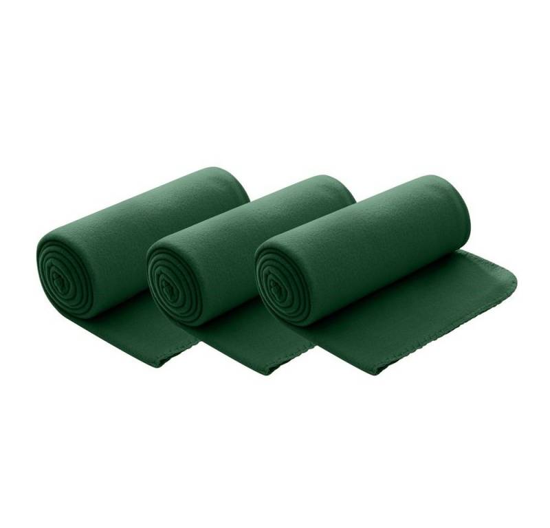 Wohndecke Polar-Fleece, wometo, OEKO-TEX®, 3 Fleecedecken mit Kettel-Rand & Anti-Pilling von wometo