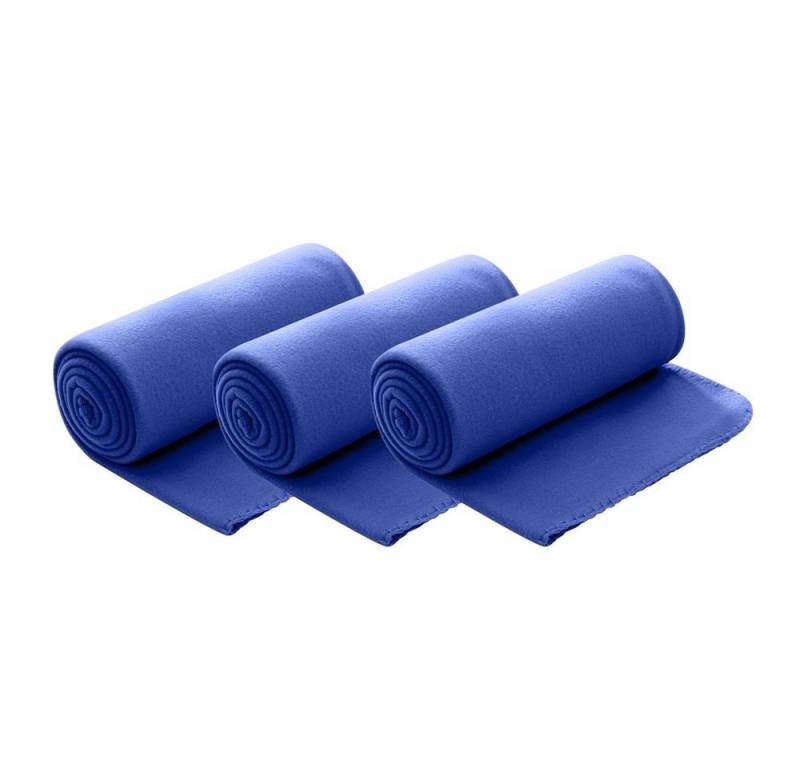 Wohndecke Polar-Fleece, wometo, OEKO-TEX®, 3 Fleecedecken mit Kettel-Rand & Anti-Pilling von wometo