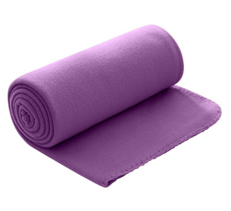 Wohndecke Polar-Fleece ca. 130x160, wometo, OEKO-TEX®, Fleecedecke mit Kettel-Einfassung & Anti-Pilling von wometo