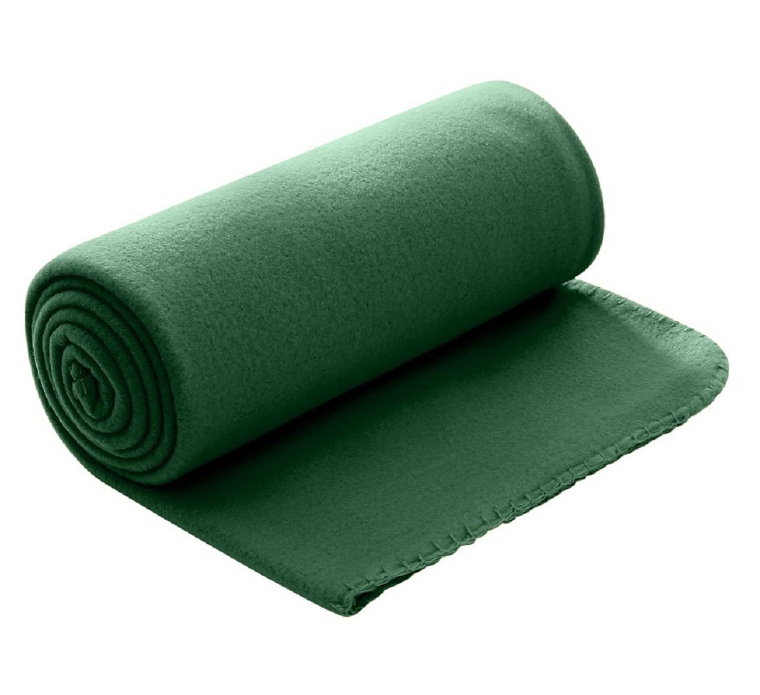 Wohndecke Polar-Fleece ca. 130x160, wometo, OEKO-TEX®, Fleecedecke mit Kettel-Einfassung & Anti-Pilling von wometo