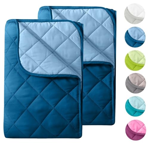wometo 2 Stück Microfaser Sommer Steppbett Wende-Design 135x200 oekoTex – dunkelblau und blau Kochfest 95° Sommerbettdecke Leichtsteppbett I ohne Bezug verwendbar I 2er Set wometo 2 Stück Microfaser Sommer Steppbett Wende-Design 135x200 oekoTex – dunkelblau und blau Kochfest 95° Sommerbettdecke Leichtsteppbett I ohne Bezug verwendbar I 2er Set von wometo
