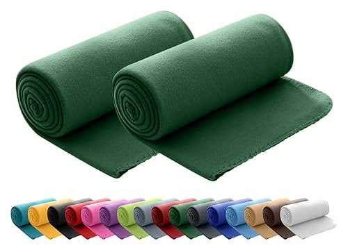wometo 2er Set Polar Fleecedecke oekoTex 130x160 ca. 400g mit Anti-Pilling und Kettelrand dunkelgrün grün wometo 2er Set Polar Fleecedecke oekoTex 130x160 ca. 400g mit Anti-Pilling und Kettelrand dunkelgrün grün von wometo