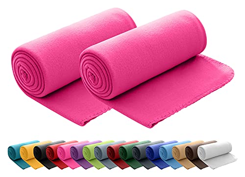 wometo 2er Set Polar Fleecedecke oekoTex 130x160 ca. 400g mit Anti-Pilling und Kettelrand pink wometo 2er Set Polar Fleecedecke oekoTex 130x160 ca. 400g mit Anti-Pilling und Kettelrand pink von wometo