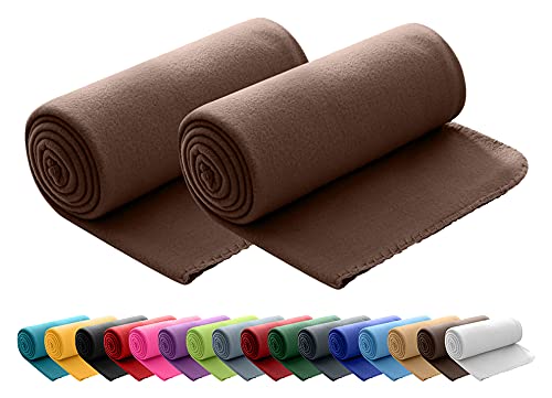 wometo 2er Set Polar- Fleecedecke oekoTex 130x160 cm ca. 400g wertiges Gewicht mit Anti-Pilling Kettelrand Farbe braun wometo 2er Set Polar- Fleecedecke oekoTex 130x160 cm ca. 400g wertiges Gewicht mit Anti-Pilling Kettelrand Farbe braun von wometo