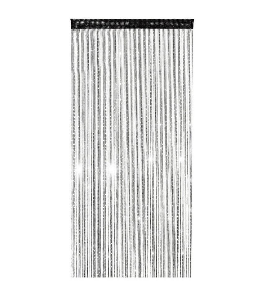 wometo Fadenvorhang Lurex, Stangendurchzug (1 St), halbtransparent, 100% Polyester, OEKO-TEX®, Fadengardine mit GLITZER-Effekt, kürzbar von wometo