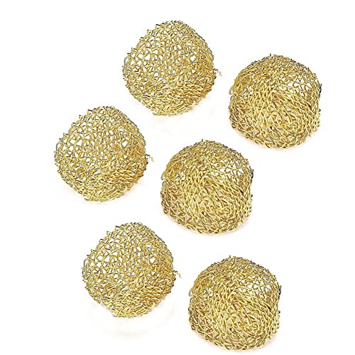Metall-Rauchkugel-Filter-Siebe 12PCS 18mm Stahlpfeifen-Tabak-Sieb-Filter passen für Tabakpfeife (gold(12PCS)) von wonbest