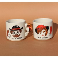 2Er-Set „Ich Liebe Dich, Ich Auch"-Becher von wonderthingstudio