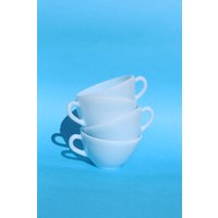 Set Mit 4 Arcopal Duralex Opaline Blue-Bechern von wonderthingstudio