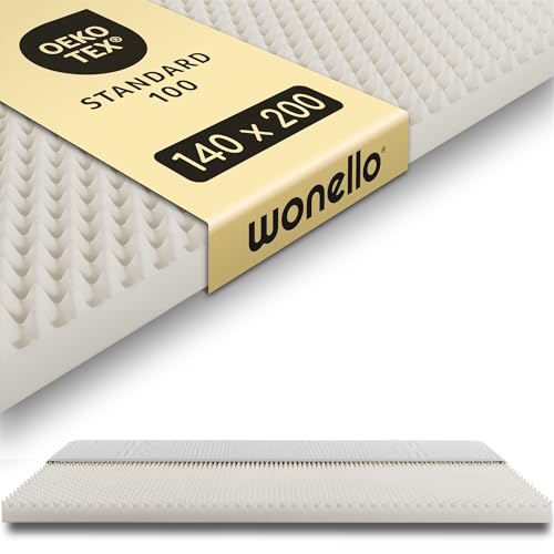 WONELLO PureRelax Matratzen Topper 140x200cm | Kaltschaum Topper mit Tencel™ Bezug, waschbar | Rutschschutz Matratzenauflage für Bett, Boxspringbett & Jede Matratze | Matratzentopper 140 x 200 x 8,5 von wonello