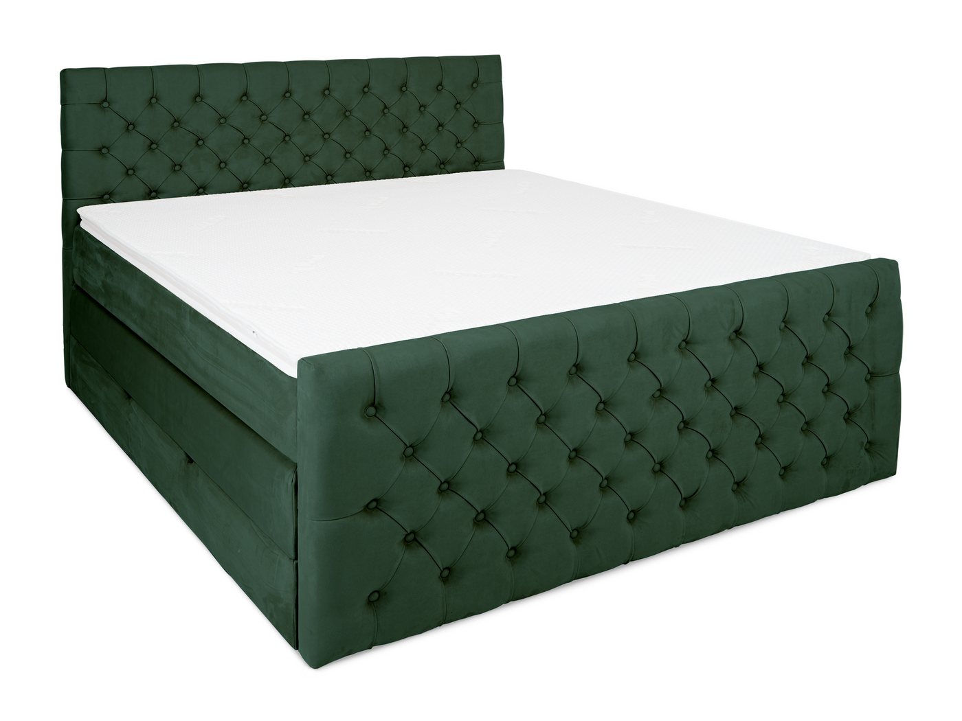wonello Boxspringbett Victoria, mit Bettkasten, Matratzen und wonello premium Topper - edler Samt wonello Boxspringbett Victoria, mit Bettkasten, Matratzen und wonello premium Topper - edler Samt von wonello