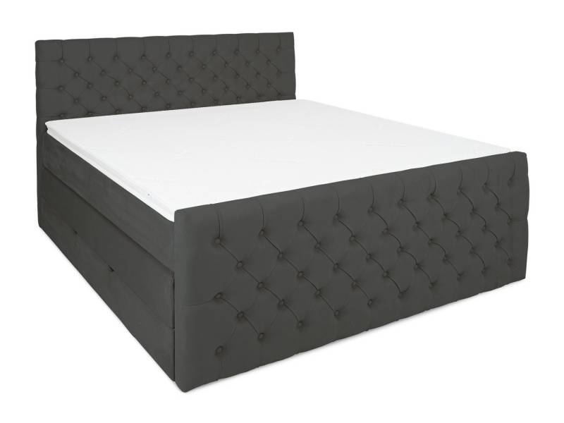 wonello Boxspringbett Victoria, mit Bettkasten, Matratzen und wonello premium Topper - edler Samt von wonello