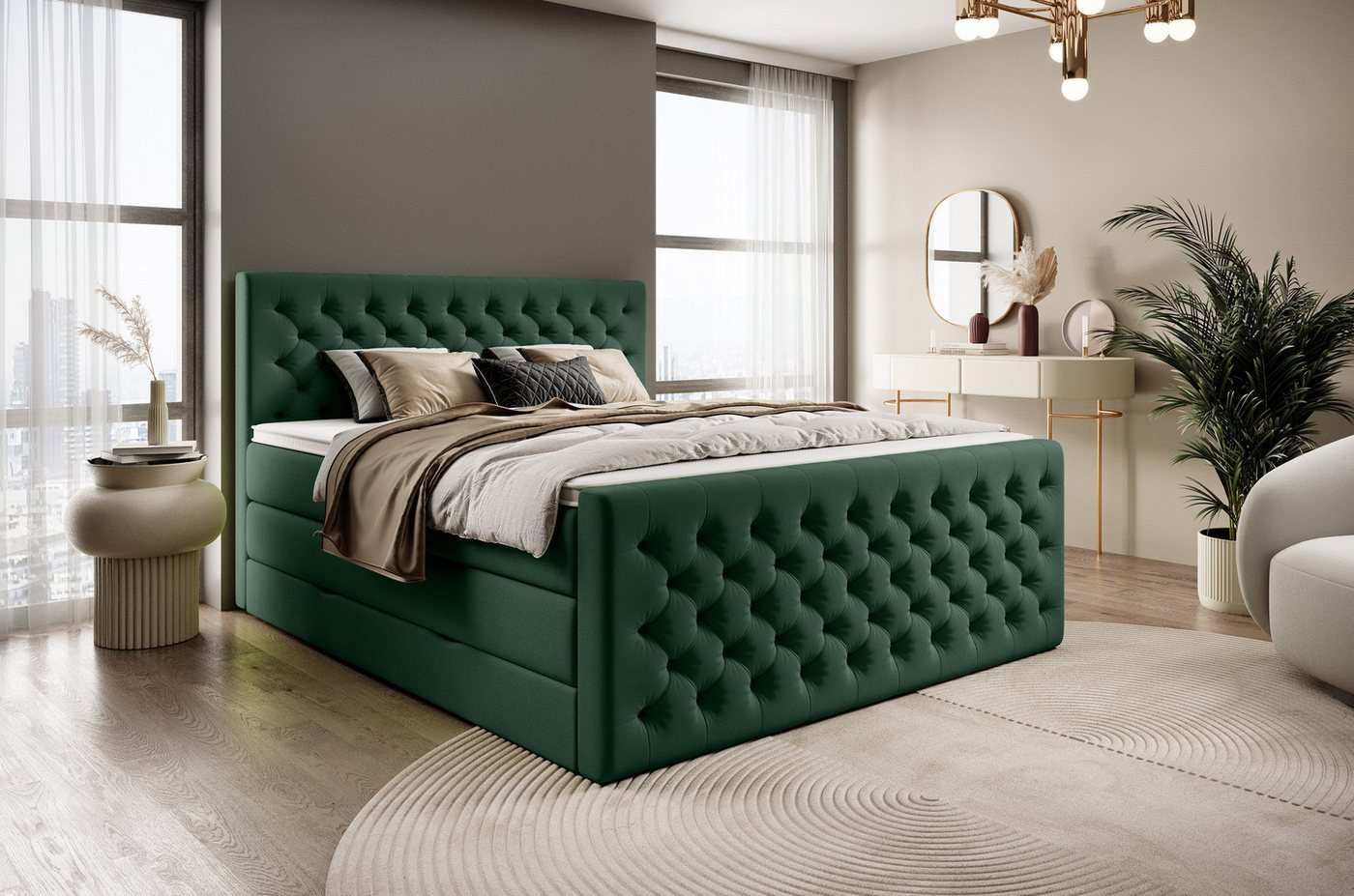 wonello Boxspringbett Victoria, mit Bettkasten, Matratzen und wonello premium Topper - edler Samt wonello Boxspringbett Victoria, mit Bettkasten, Matratzen und wonello premium Topper - edler Samt von wonello
