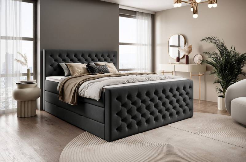 wonello Boxspringbett Victoria, mit Bettkasten, Matratzen und wonello premium Topper - edler Samt wonello Boxspringbett Victoria, mit Bettkasten, Matratzen und wonello premium Topper - edler Samt von wonello