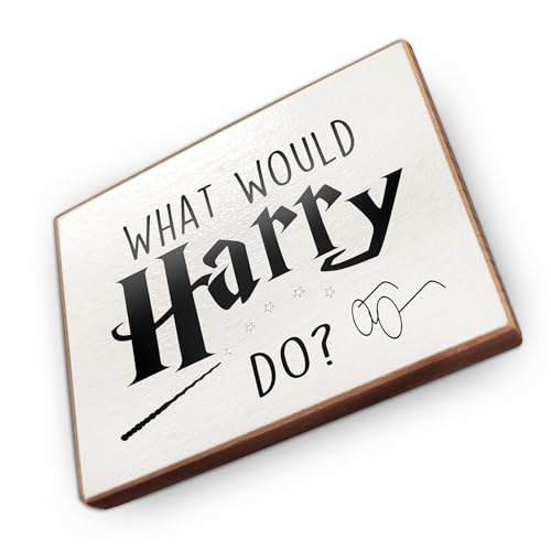 - Kühlschrankmagnet mit Spruch | Handmade aus Buchenholz als tolle Geschenkidee | (What Would Harry do?) von wood and color