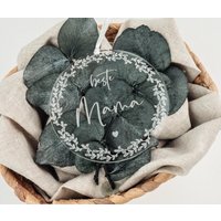 Christbaumanhänger | Acryl Personalisierter Weihnachtsschmuck Beste Mama Oma Bester Papa Opa Geschenkanhänger von woodandweddingdesign