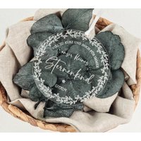 Christbaumanhänger | Acryl Personalisierter Weihnachtsschmuck Erinnerung Sternenkind von woodandweddingdesign